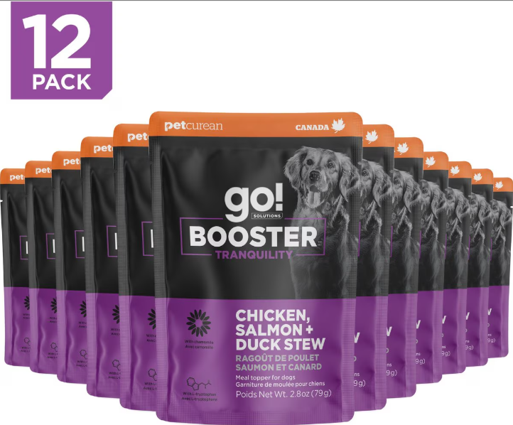 Go! Solutions Booster Tranquility Chicken, Salmon and Duck Stew Wet Food for Dogs