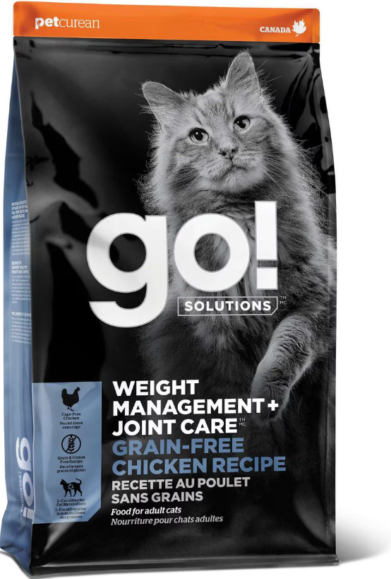 Go! Solutions Weight Management + Joint Care Grain Free Chicken Recipe Dry Cat Food
