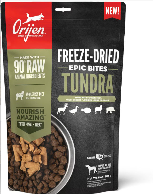 Orijen Tundra Freeze Dried Epic Bites for Dogs