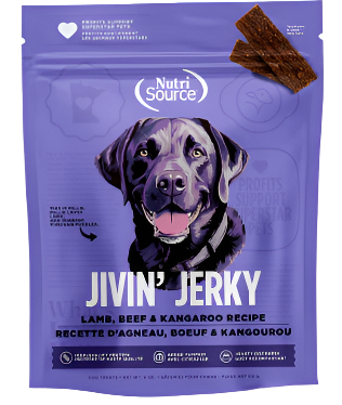 Nutrisource Lamb, Beef & Kangaroo Jivin' Jerky Dog Treats
