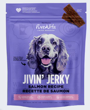 PureVita Salmon Jivin' Jerky Dog Teats