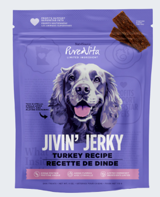 PureVita Turkey Jivin' Jerky Dog Treats