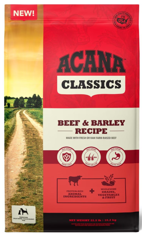 Acana Classics Beef & Barley Recipe Dry Dog Food