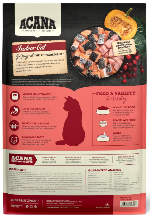 Acana Highest Protein Indoor Cat Entree Dry Cat Food