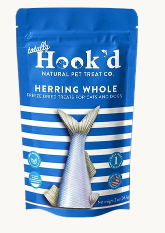 Totally Hook'd Freeze-Dried Herring Cat & Dog Treats