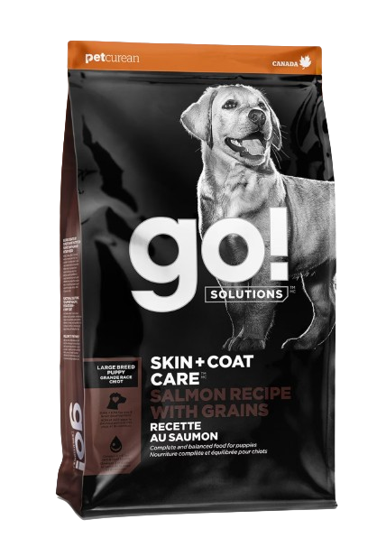 Go! Solutions Skin and Coat Care Salmon Recipe Large Breed Puppy Recipe for Dogs