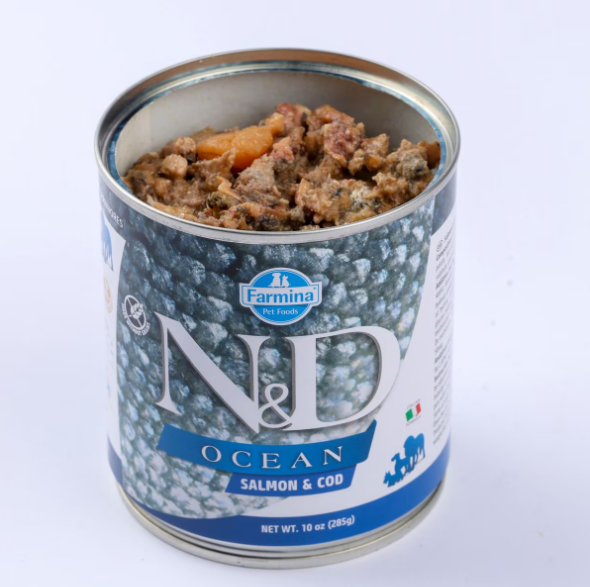 Farmina Natural & Delicious Ocean Salmon and Cod Adult Canned Dog Food