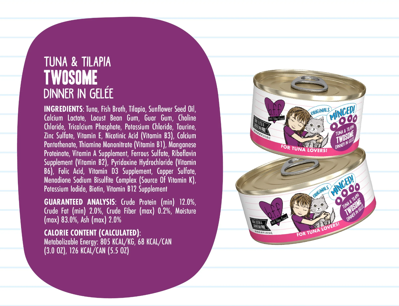 Weruva BFF Tuna & Tilapia Twosome Canned Cat Food
