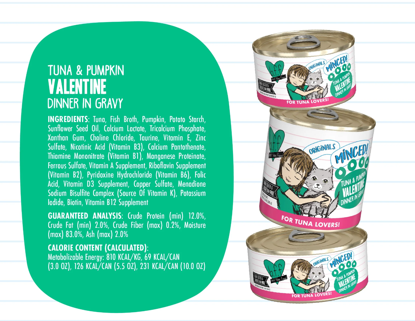 Weruva BFF Tuna & Pumpkin Valentine Canned Cat Food