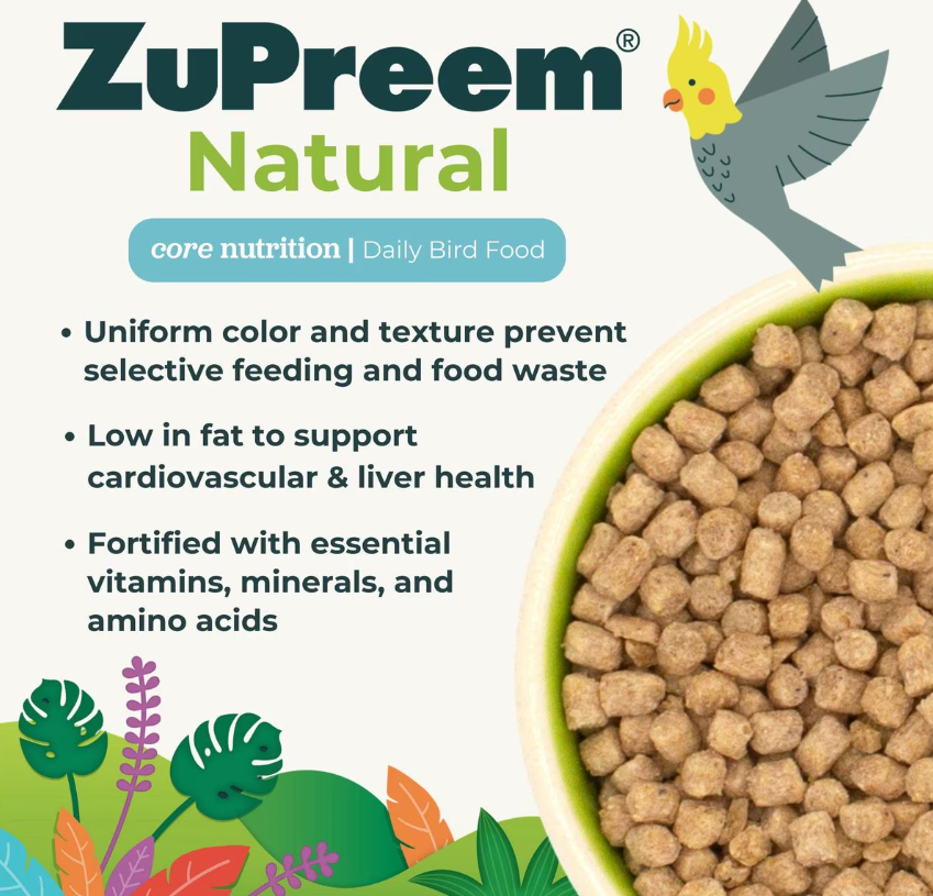 ZuPreem Natural for Medium Birds