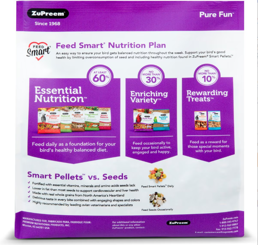 ZuPreem Pure Fun for Large Birds