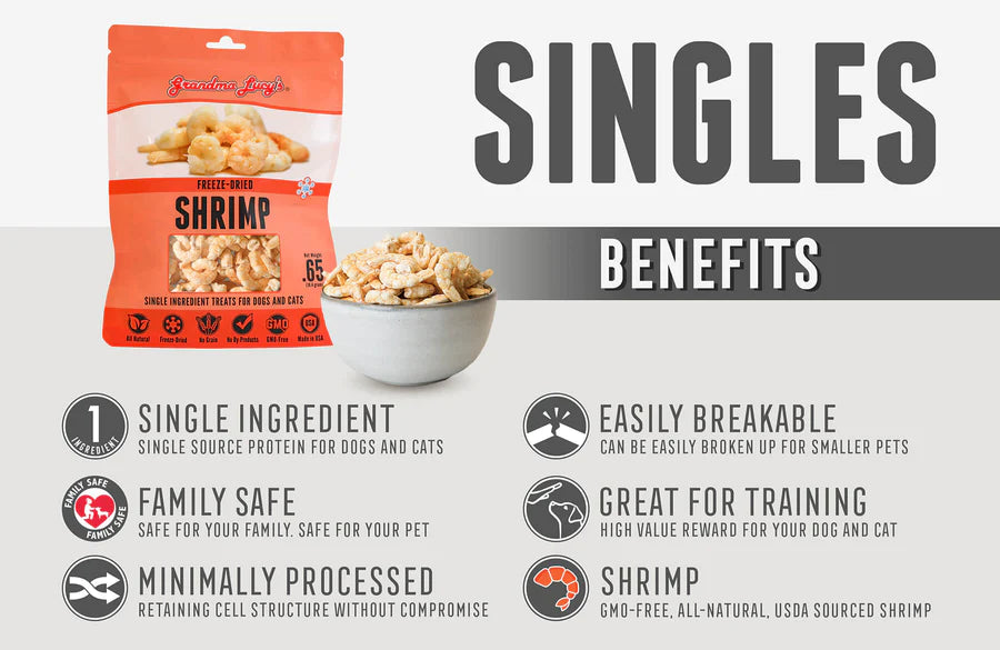 Grandma Lucy's Freeze-dried Shrimp Treats For Pets