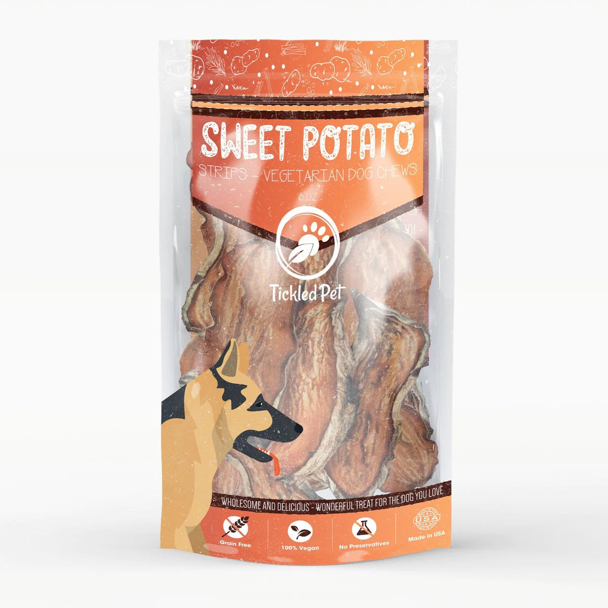 Tickled Pet American Sweet Potato Strips for Dogs