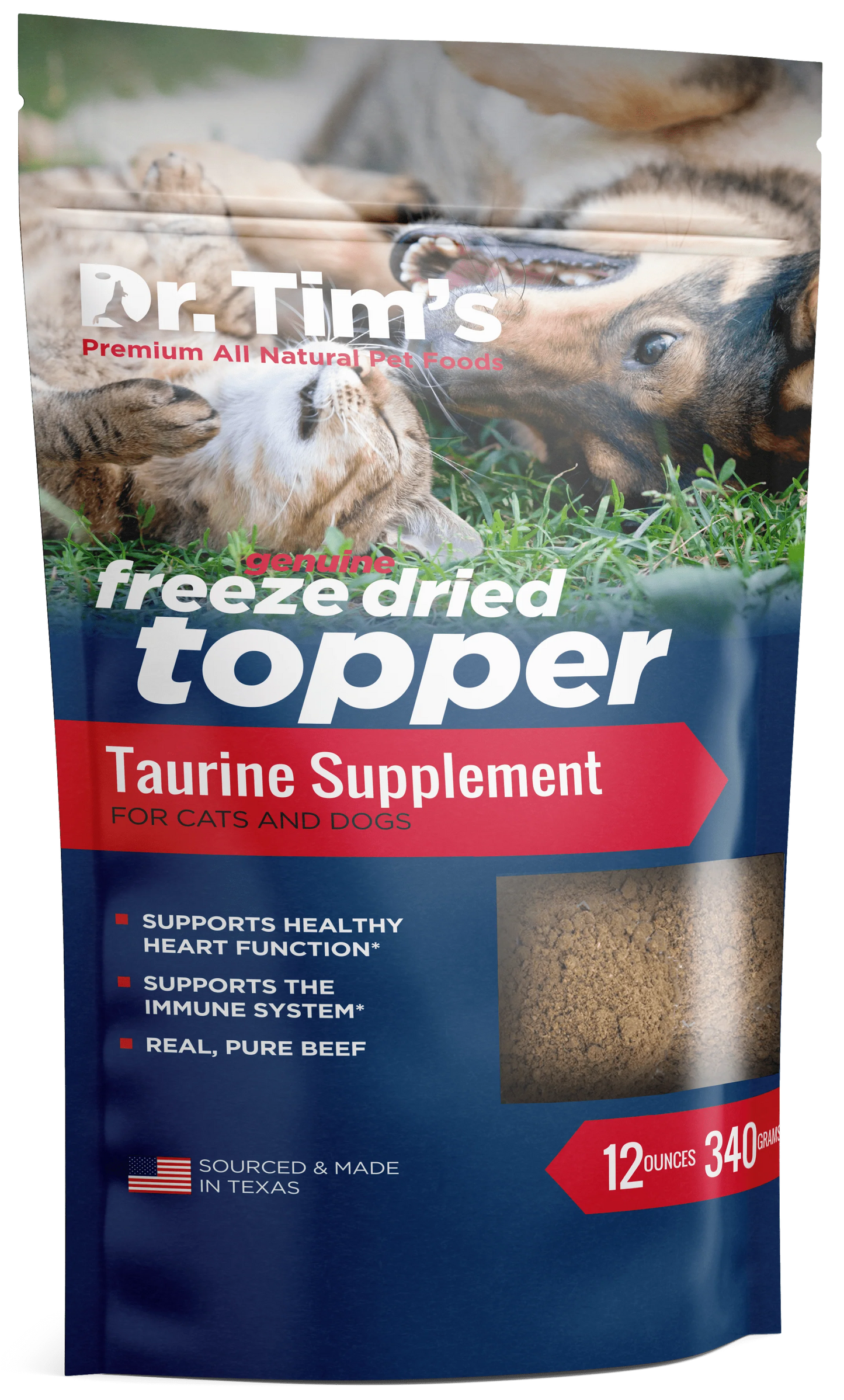 Dr. Tim's Beef Taurine Topper for Cats and Dogs