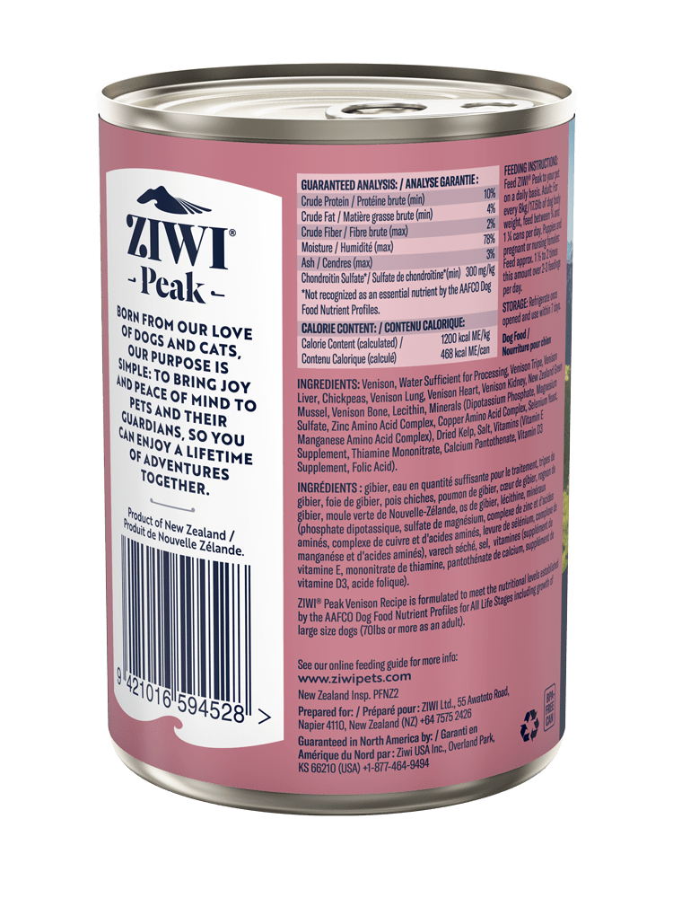 Ziwi Peak Wet Venison For Dogs