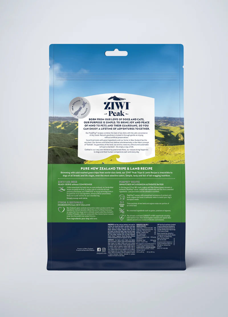 Ziwi Peak Air-Dried Tripe & Lamb For Dogs