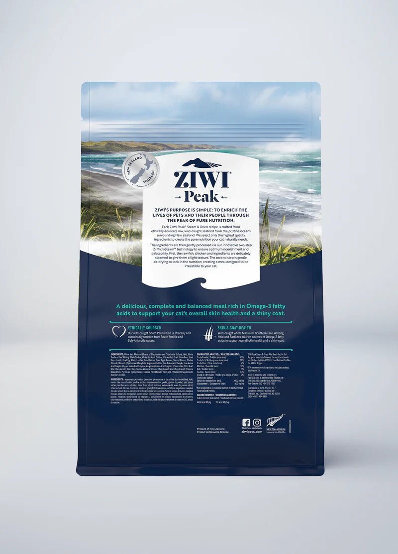 Ziwi Peak Steam & Dried Wild South Pacific Fish Recipe for Cats