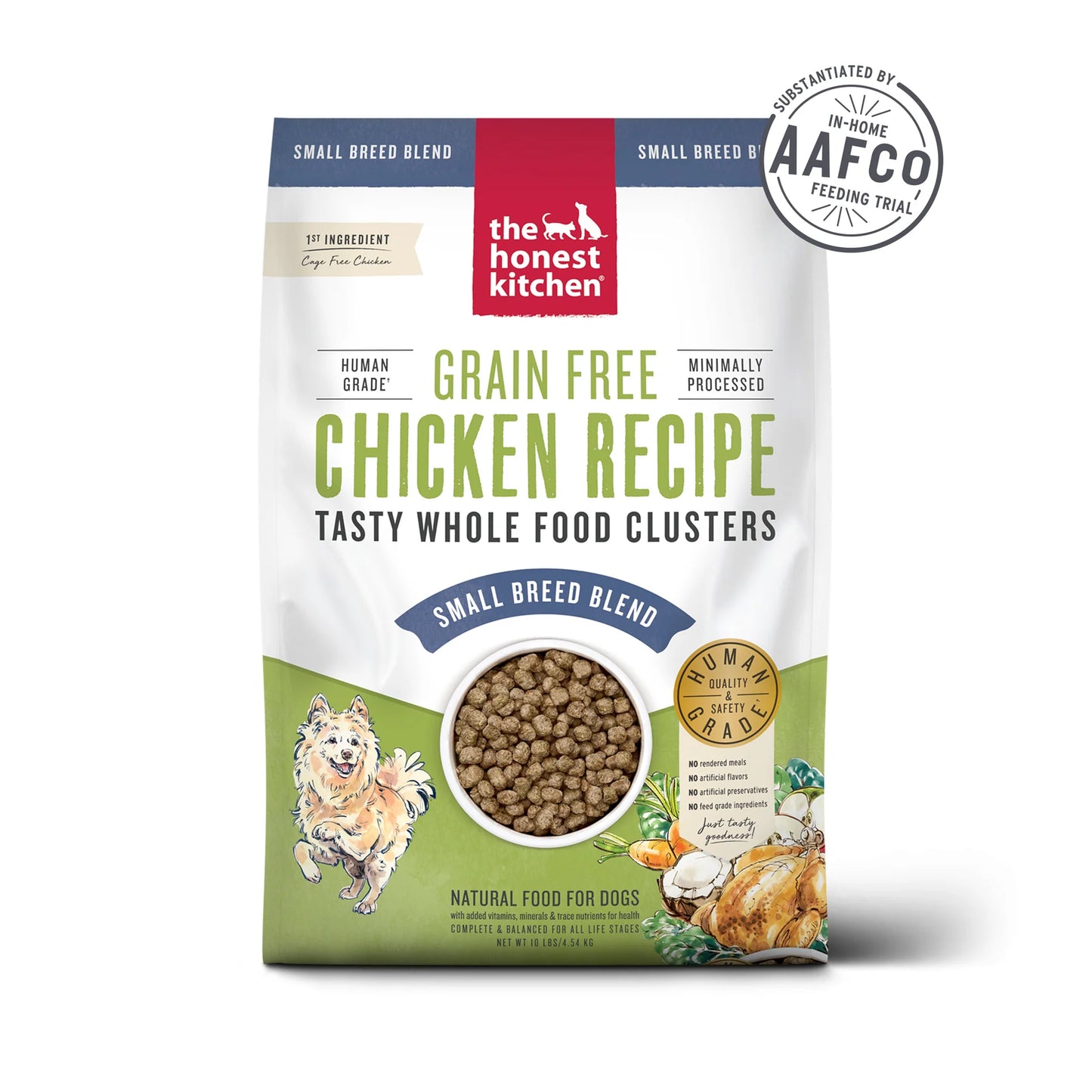 The Honest Kitchen Small Breed Dog Grain-Free Chicken Recipe Whole Food Clusters
