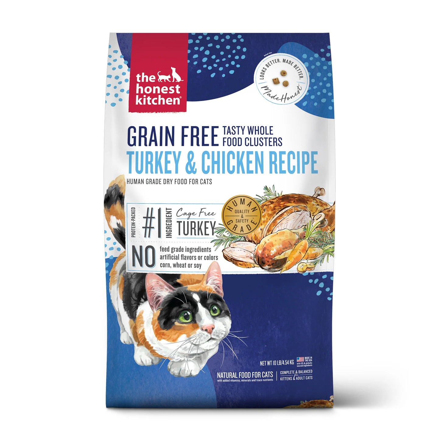 The Honest Kitchen Grain-Free Turkey & Chicken Whole Food Clusters for Cats
