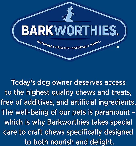 Barkworthies 10-12 Inch Large Beef Cheek Wrapped w/Real Chicken