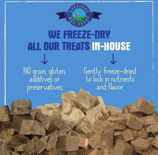 Shepherd Boy Farms Freeze-Dried Chicken Hearts for Dogs