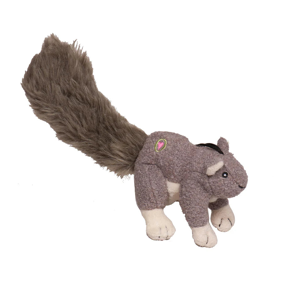 HuggleHounds Lil Feller Squirrel Dog Toy