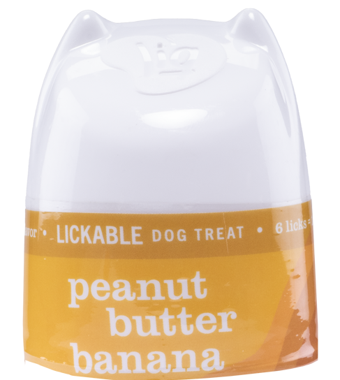 Liq Peanut Butter Banana Lickable Dog Treat