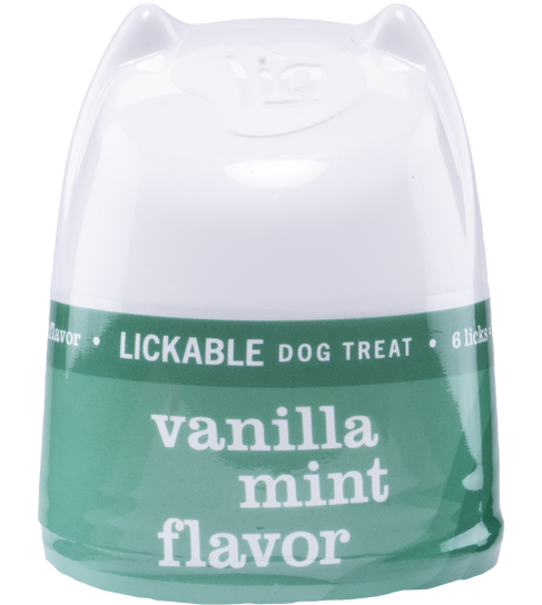 Liq Vanilla Mint Lickable Dog Treat