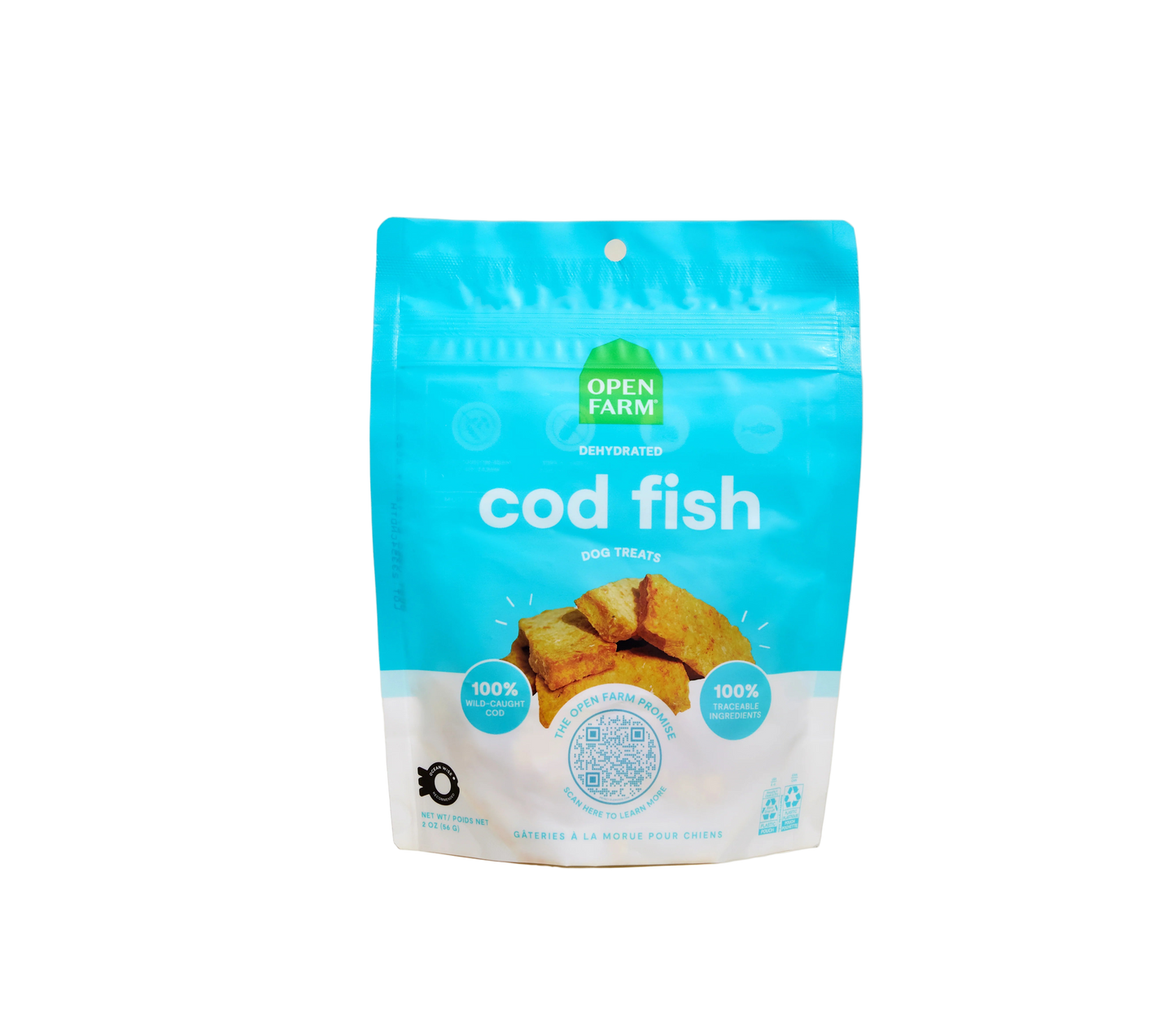 Open Farm Dehydrated Cod Fish Dog Treat