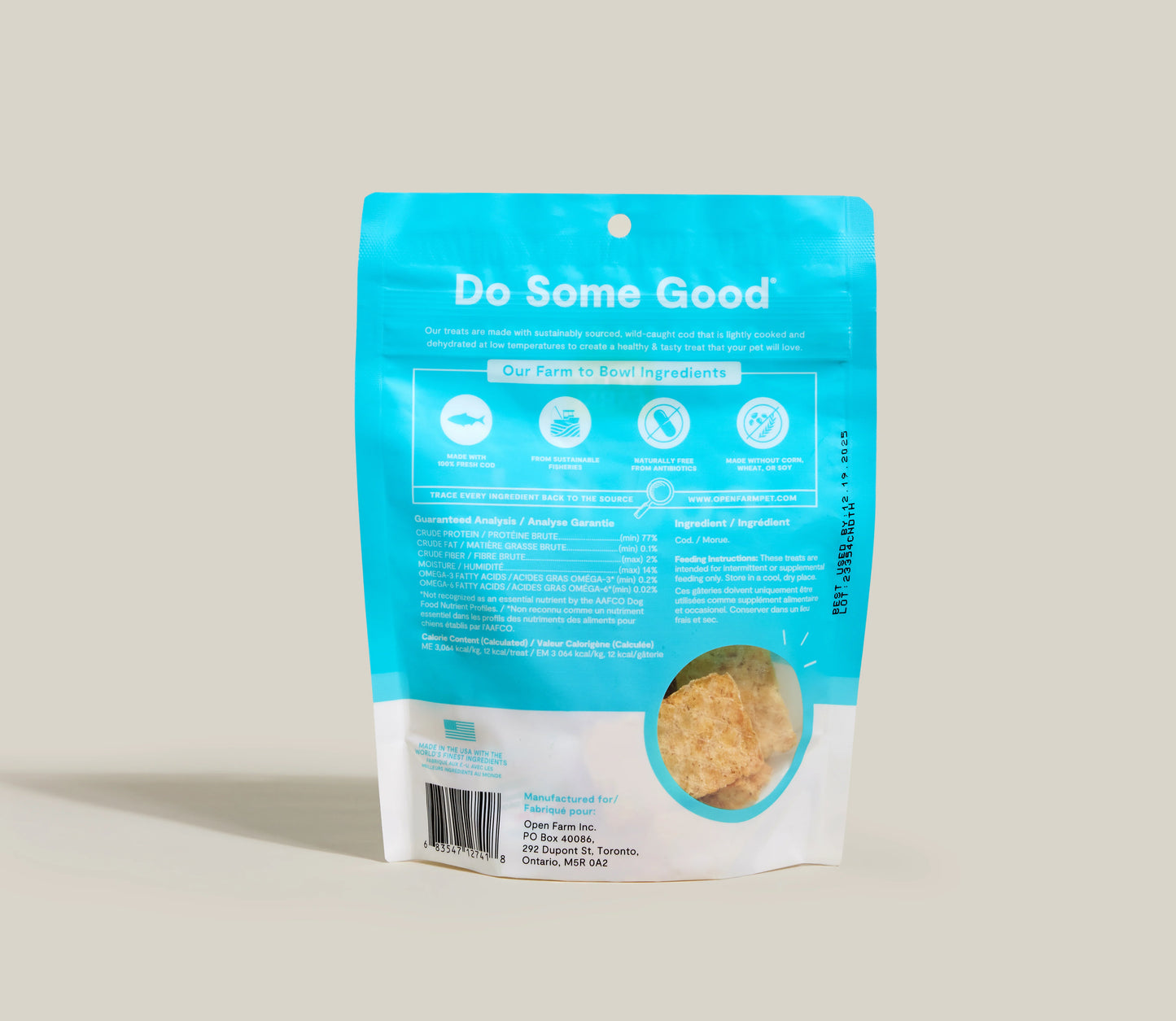 Open Farm Dehydrated Cod Fish Dog Treat