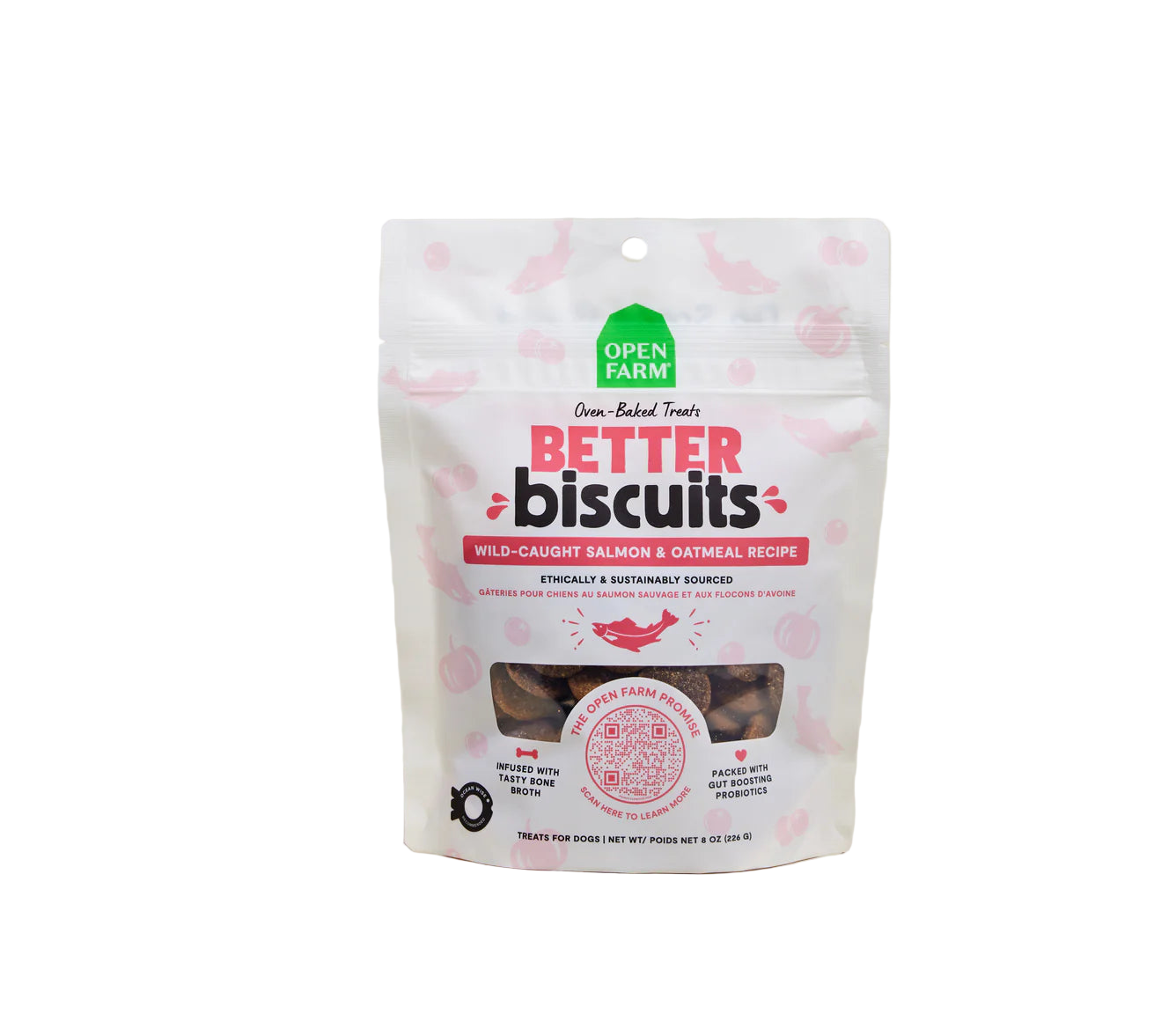 Open Farm Wild-Caught Salmon & Oatmeal Better Biscuits For Dogs