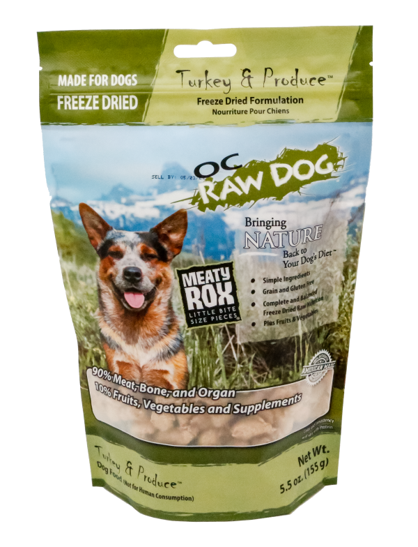 OC Raw Dog Freeze Dried Turkey & Produce Nuggets