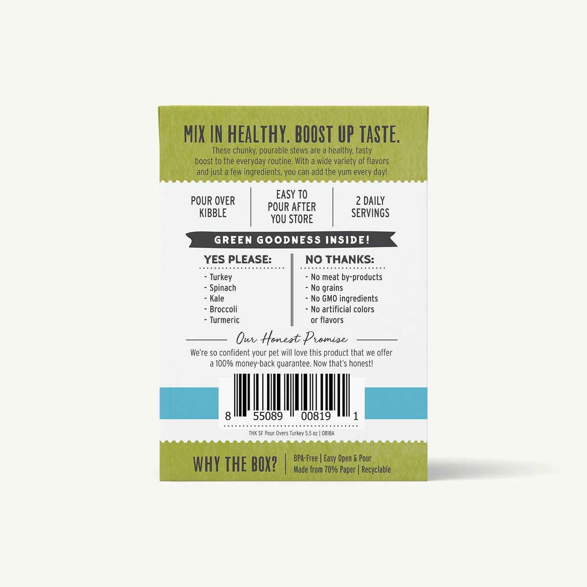 The Honest Kitchen Super Food Pour Overs Turkey for Dogs