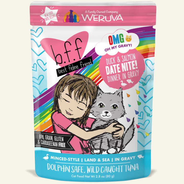 Weruva OMG Pouch Date Nite! Duck & Salmon Cat Food