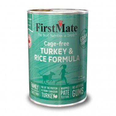 FirstMate Grain Friendly Cage-free Turkey & Rice Formula Canned Dog Food