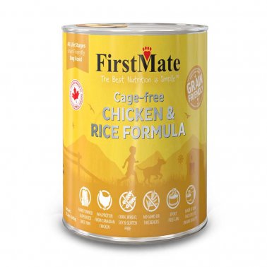 FirstMate Grain Friendly Cage-free Chicken & Rice Formula Canned Food for Dogs