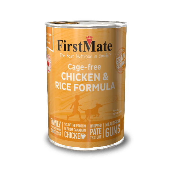 FirstMate Grain Friendly Cage-free Chicken & Rice Formula Canned Food for Dogs