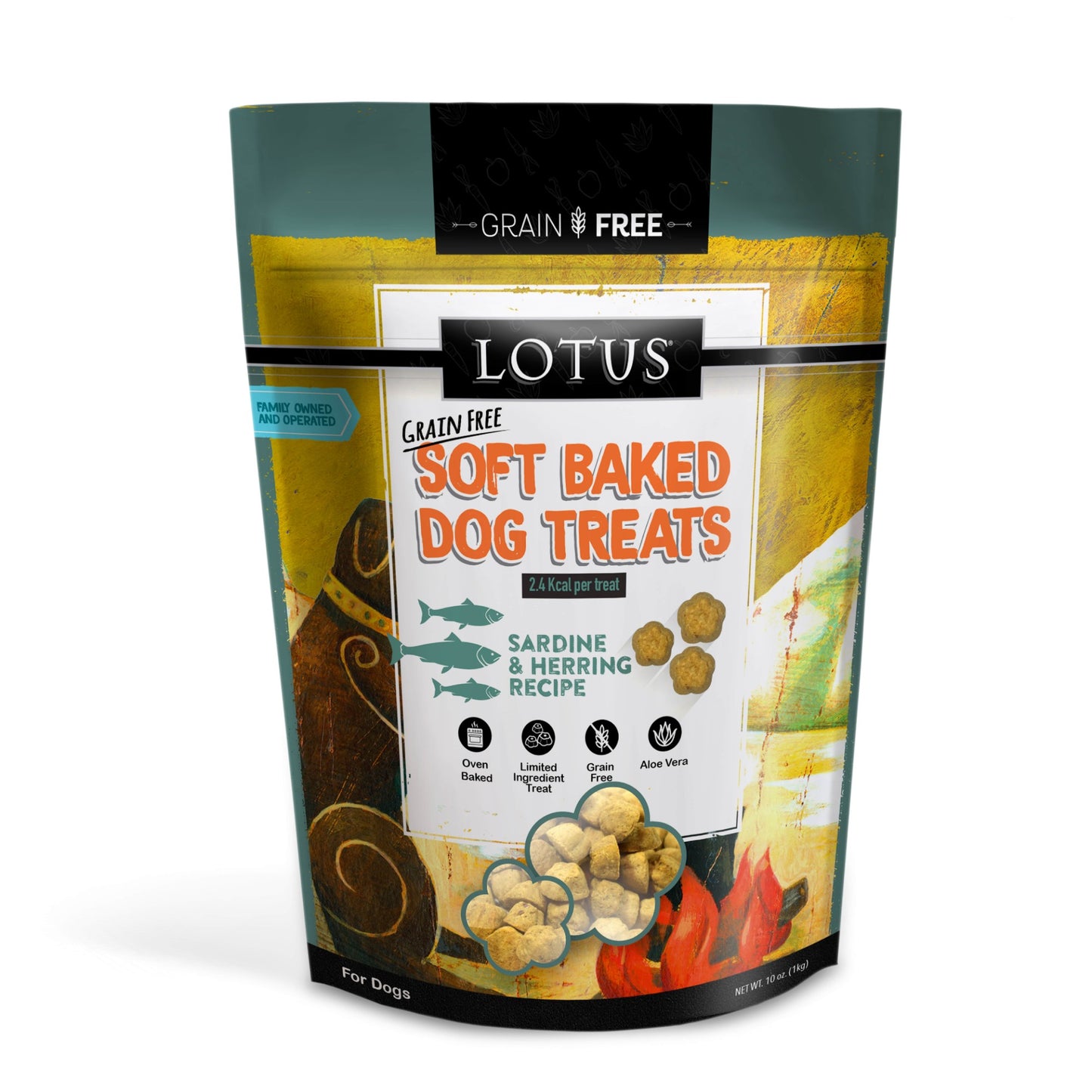 Lotus Grain Free Sardine & Herring Recipe Soft Baked Dog Treats