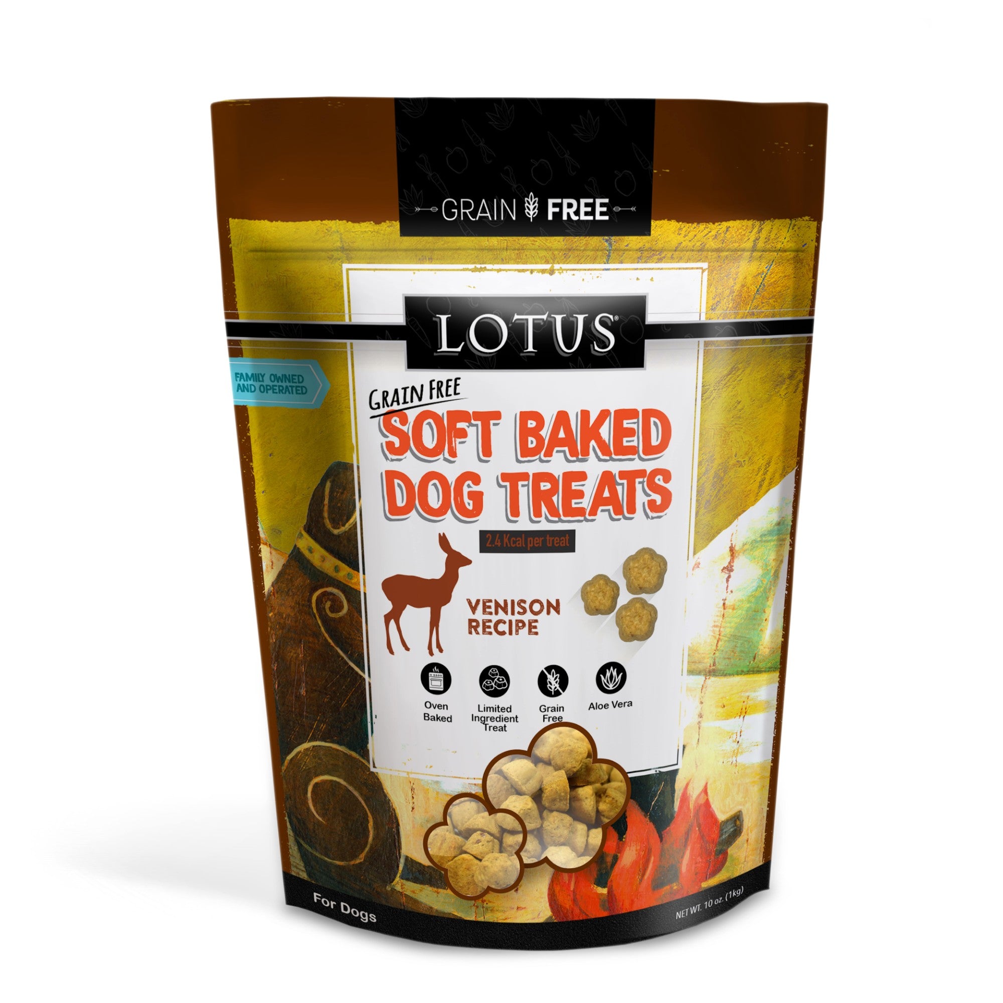 Lotus Grain Free Venison Recipe Soft Baked Dog Treats – Hearty Pet