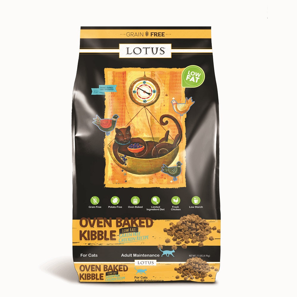 Lotus Oven Baked Grain Free Low-Fat Chicken Recipe Cat Kibble