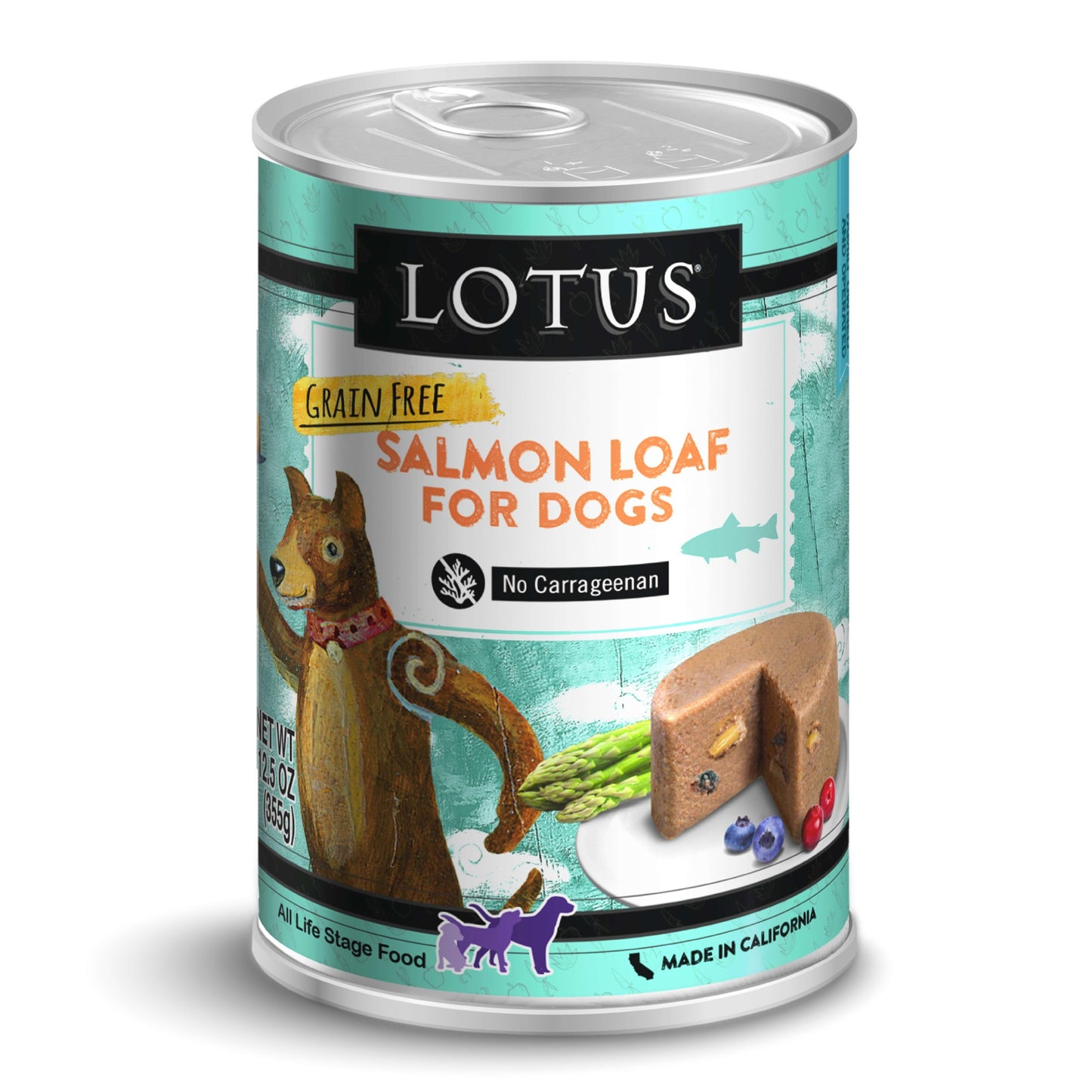 Lotus Dog Grain-Free Salmon Loaf Dog Food