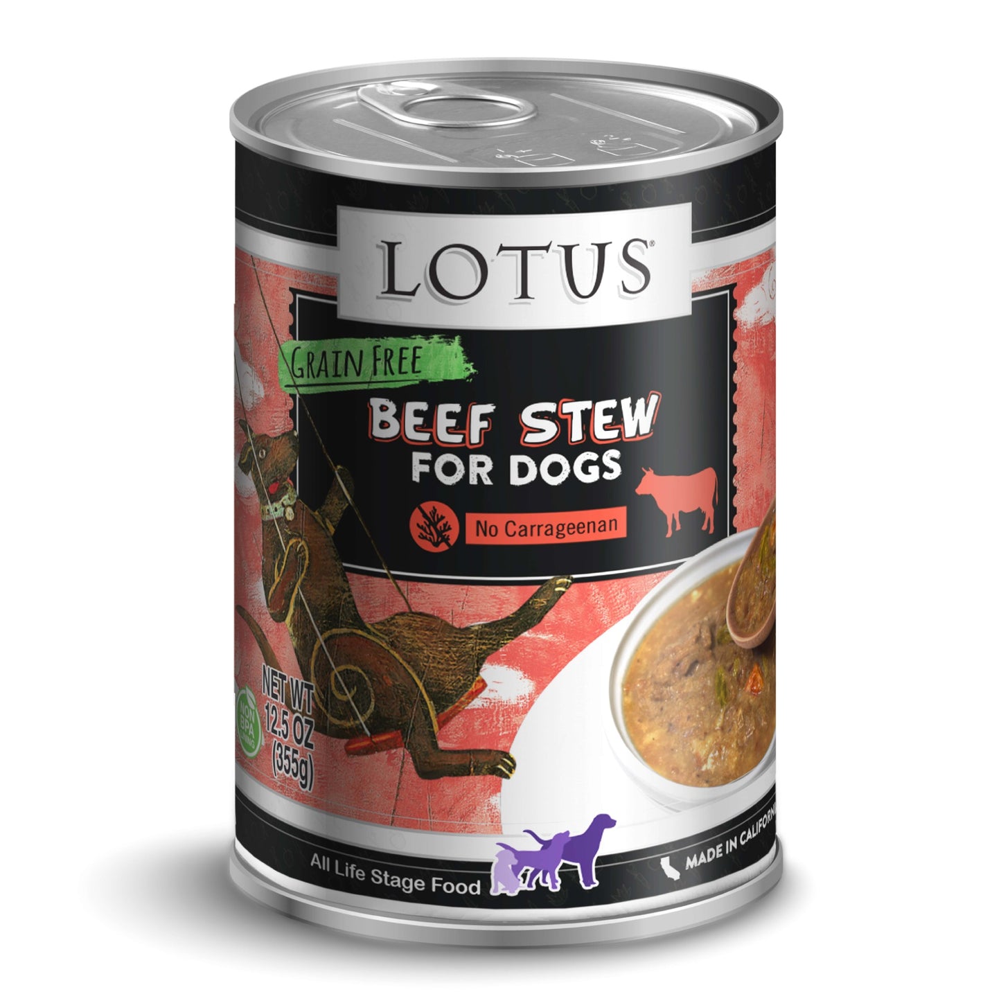 Lotus Dog Grain-Free Beef Stew Dog Food