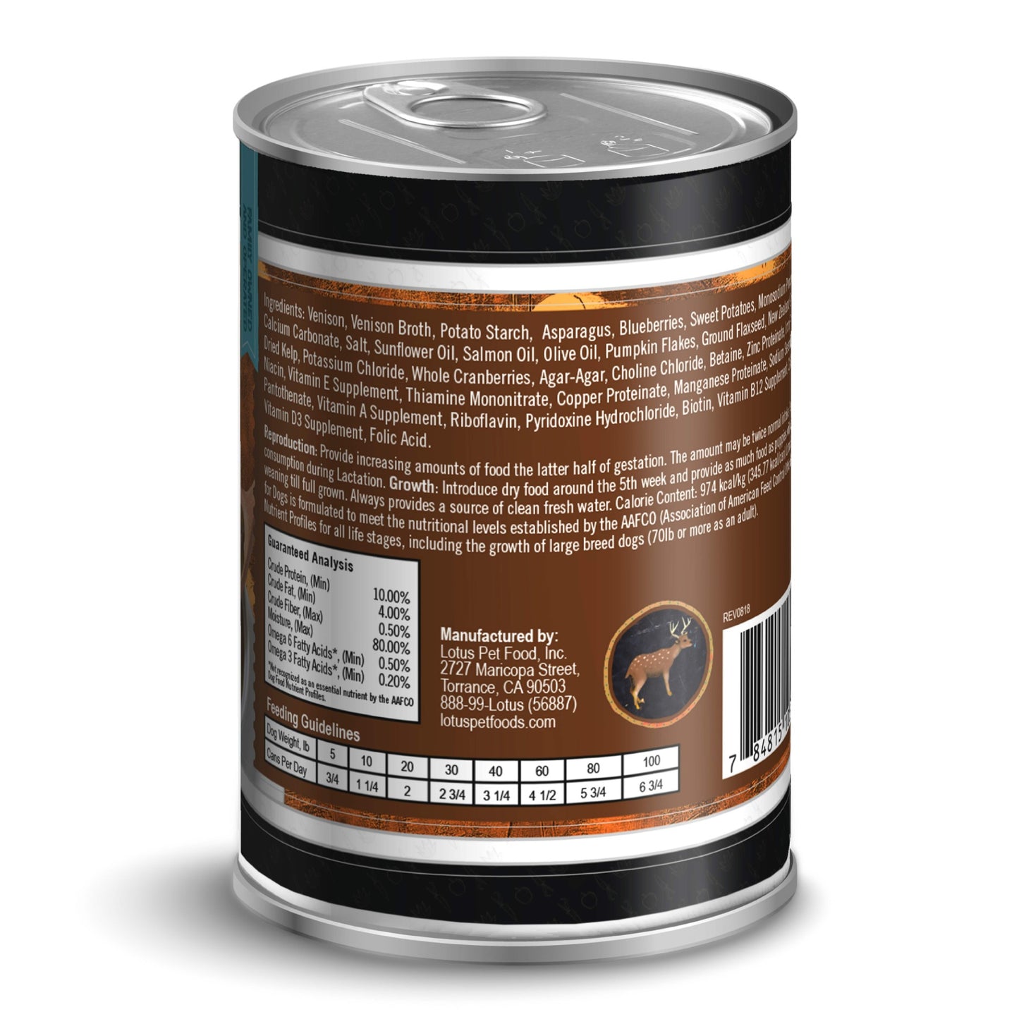Lotus Dog Grain-Free Venison Stew Dog Food