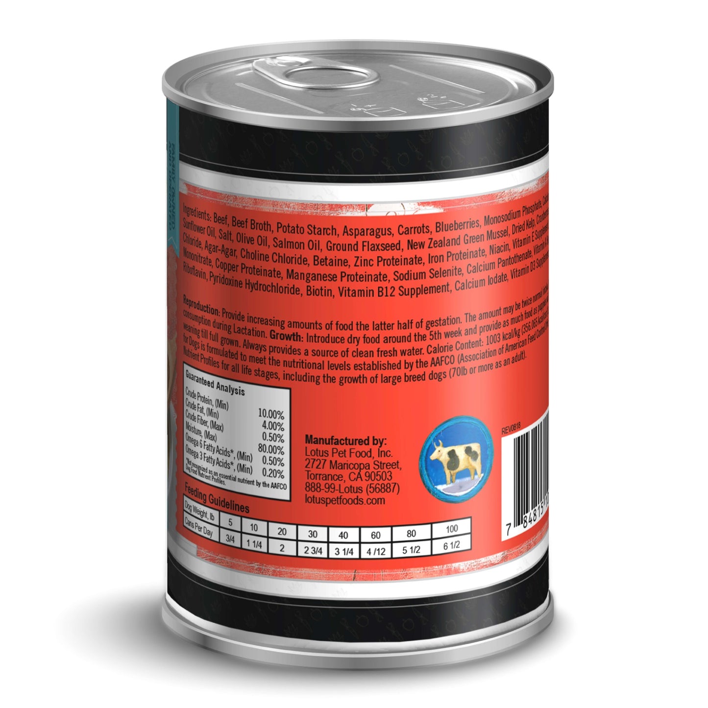 Lotus Dog Grain-Free Beef Stew Dog Food