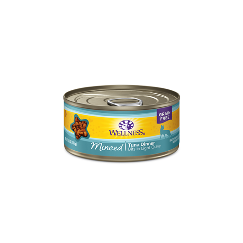 Wellness Grain Free Minced Tuna Dinner Canned Cat Food