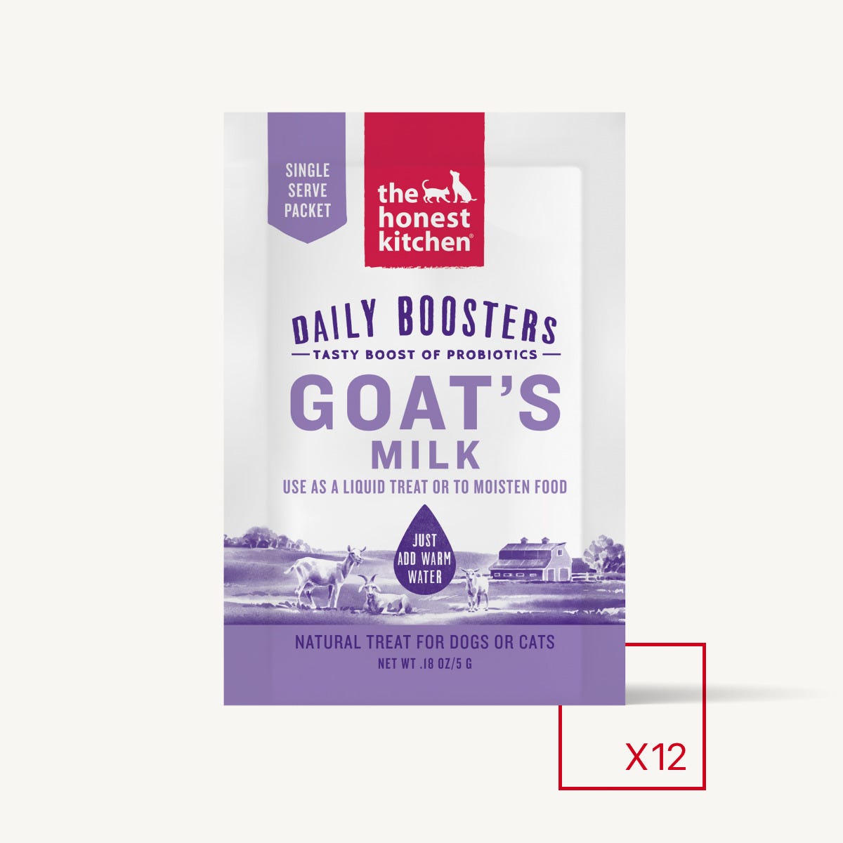 The Honest Kitchen Daily Boosters Instant Goat's Milk with Probiotics for Dogs & Cats
