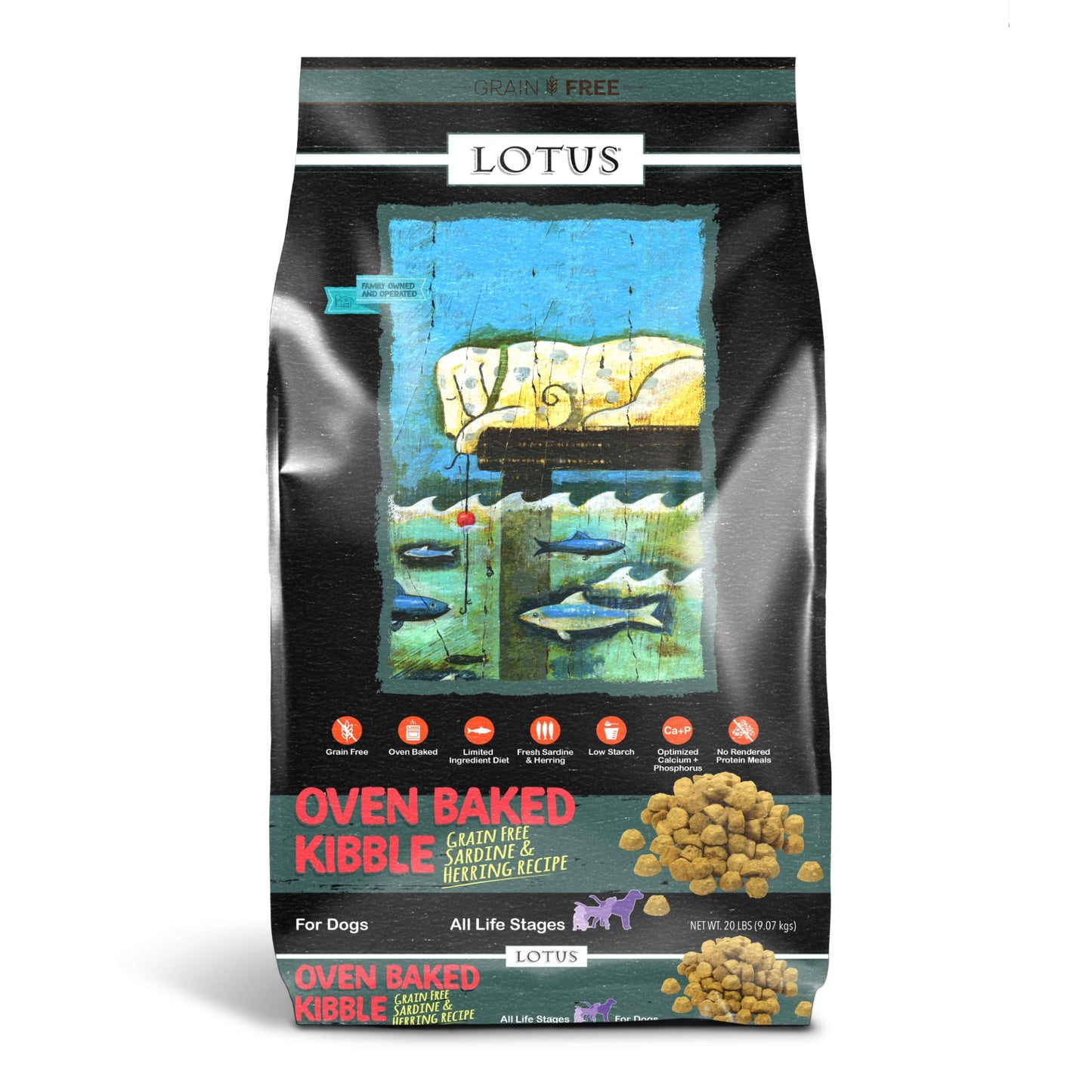 Lotus Oven Baked Sardine & Herring Recipe Dog Kibble