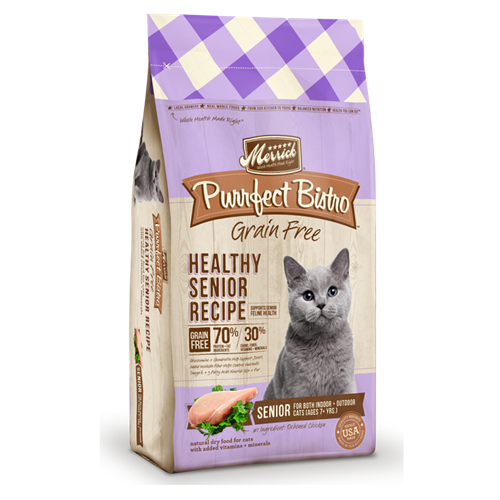 Merrick Purrfect Bistro Grain Free Senior Dry Cat Food Hearty Pet