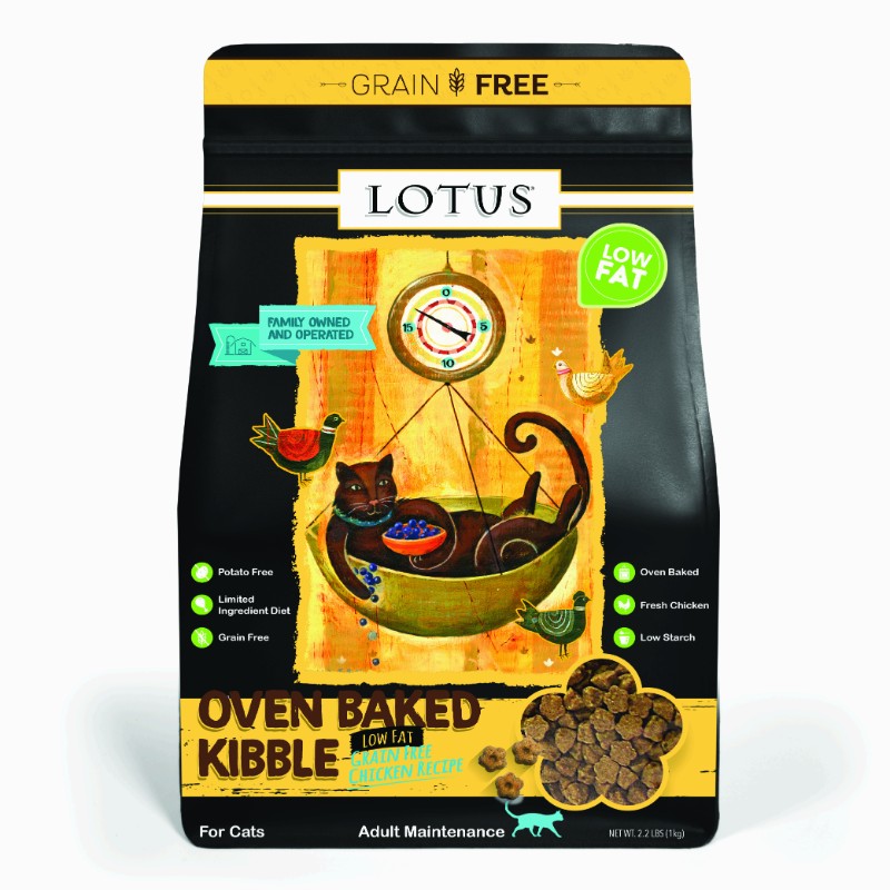 Lotus Oven Baked Grain Free Low-Fat Chicken Recipe Cat Kibble