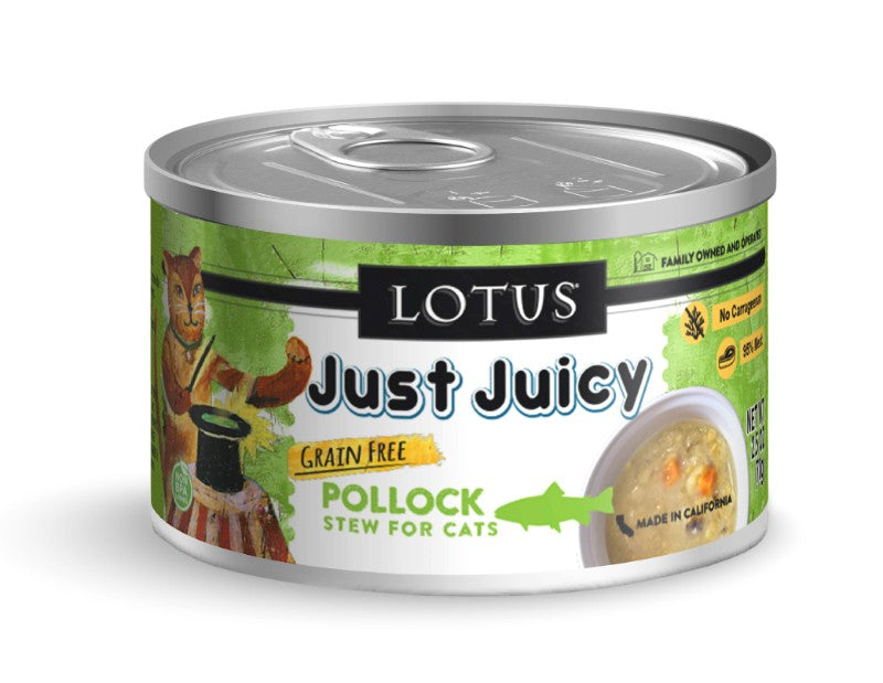 Lotus Cat Grain-Free Just Juicy Pollock Stew